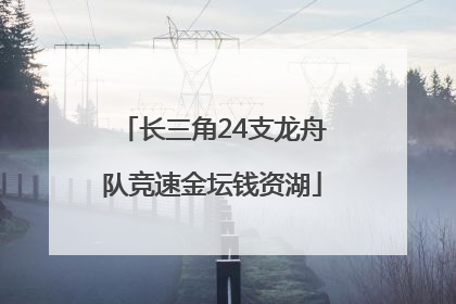 长三角24支龙舟队竞速金坛钱资湖