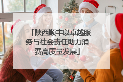 陕西顺丰以卓越服务与社会责任助力消费高质量发展