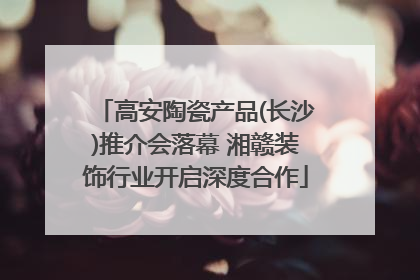 高安陶瓷产品(长沙)推介会落幕 湘赣装饰行业开启深度合作