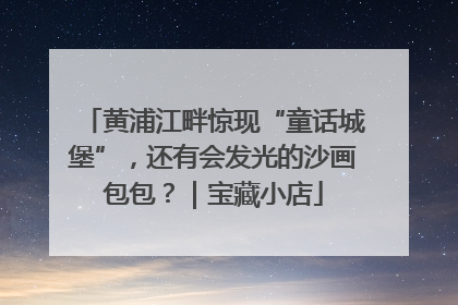 黄浦江畔惊现“童话城堡”，还有会发光的沙画包包？｜宝藏小店