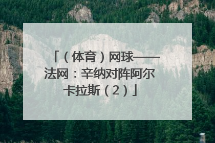 （体育）网球——法网：辛纳对阵阿尔卡拉斯（2）