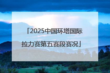 2025中国环塔国际拉力赛第五赛段赛况