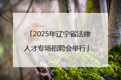 2025年辽宁省法律人才专场招聘会举行