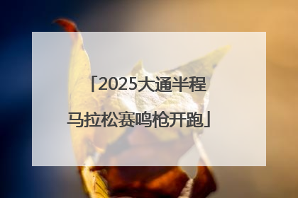 2025大通半程马拉松赛鸣枪开跑